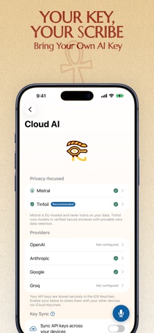 Thoth - Your Private AI Scribe iPhone screenshot
