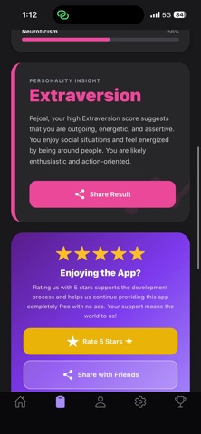 Personality Test Pro: MBTI EQ screenshot