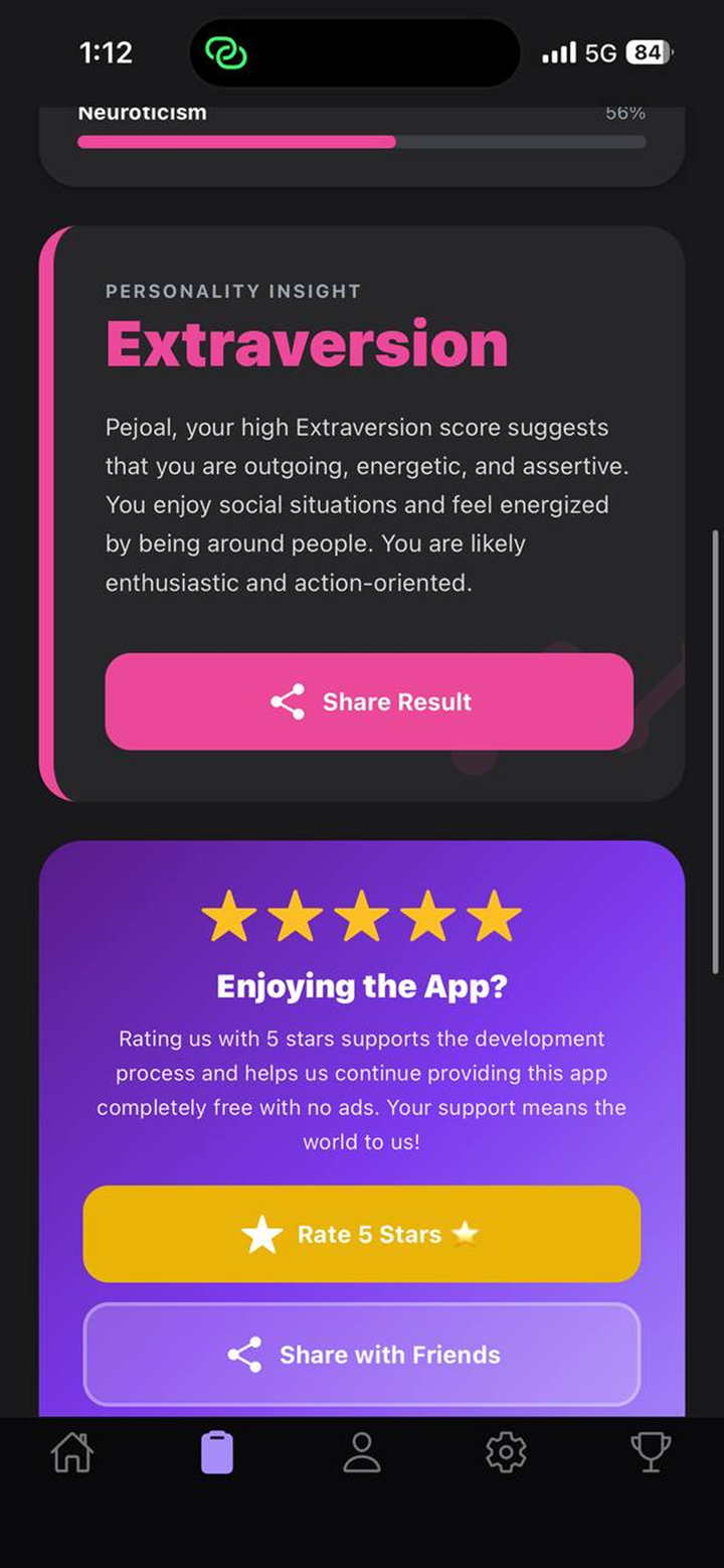 Personality Test Pro: MBTI EQ screenshot 8