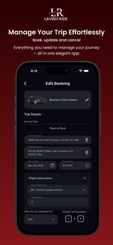 Lavish Ride: Chauffeur Service screenshot