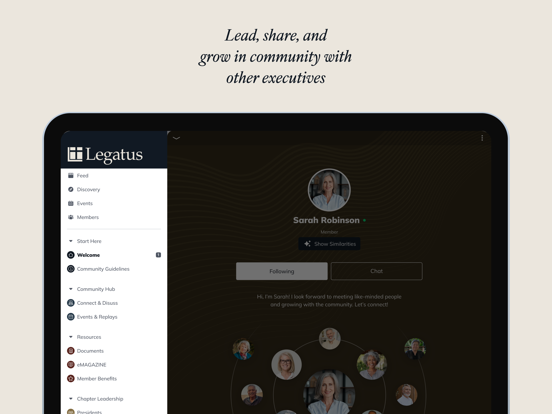 Legatus Connect iPad screenshot 4 - Social Networking app