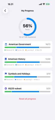 Citizenship Test 2026: USCIS iPhone screenshot