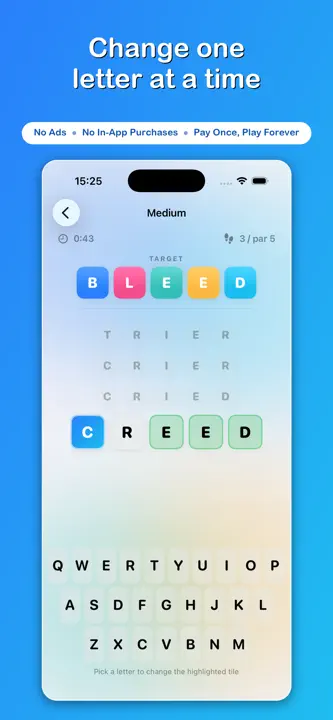 Letter Ladder - Word Puzzle screenshot 1
