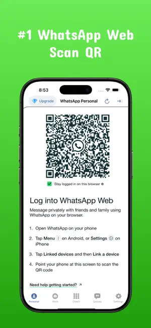 Messenger Web for WhatsApp screenshot 1