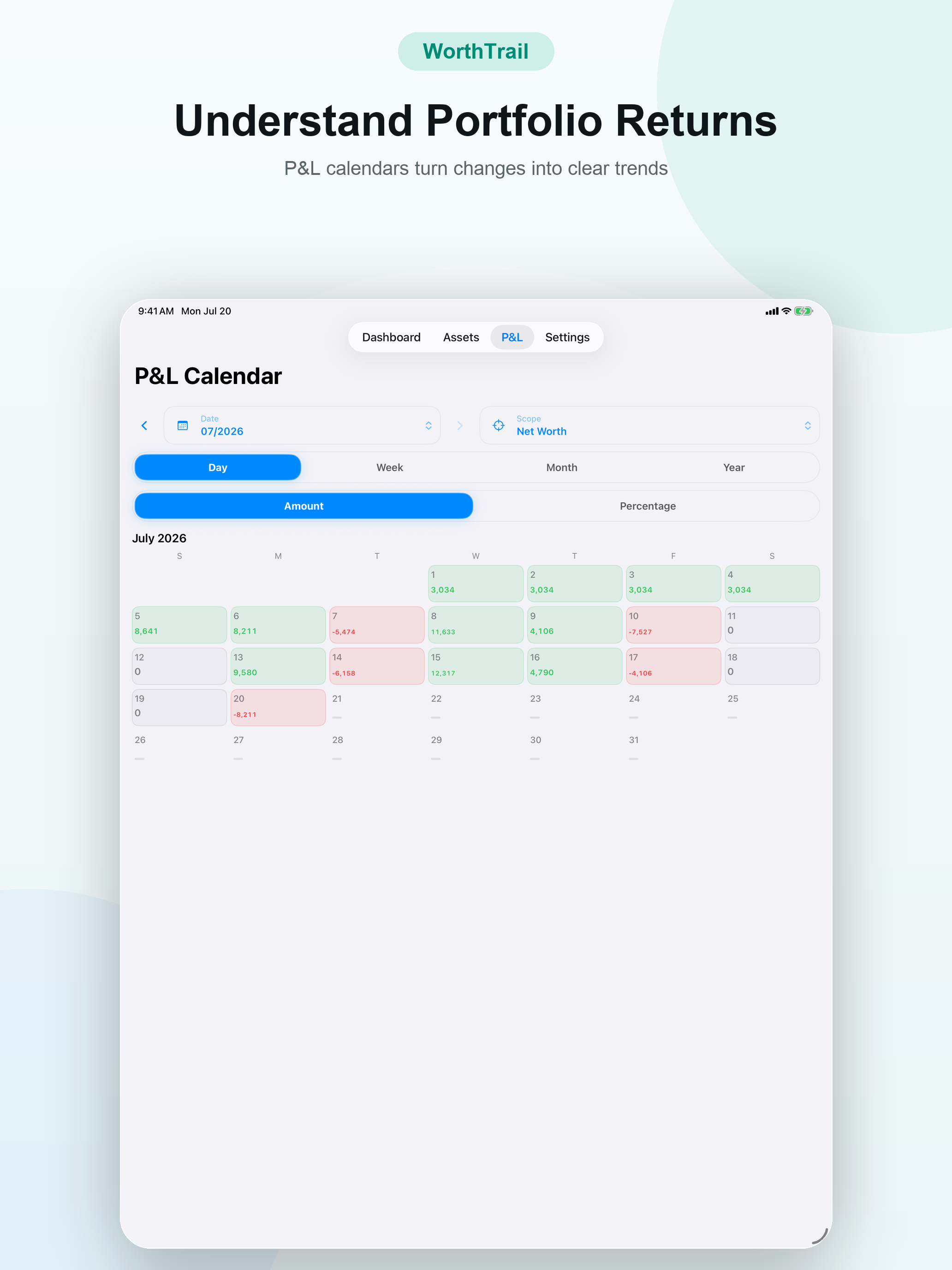 WorthTrail - Net Worth Tracker screenshot 13