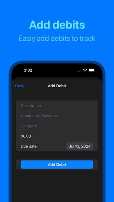 Screenshot #2 pour DebitTracker
