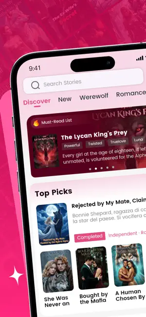 NovelBite - Stories & Novels iPhone screenshot 1