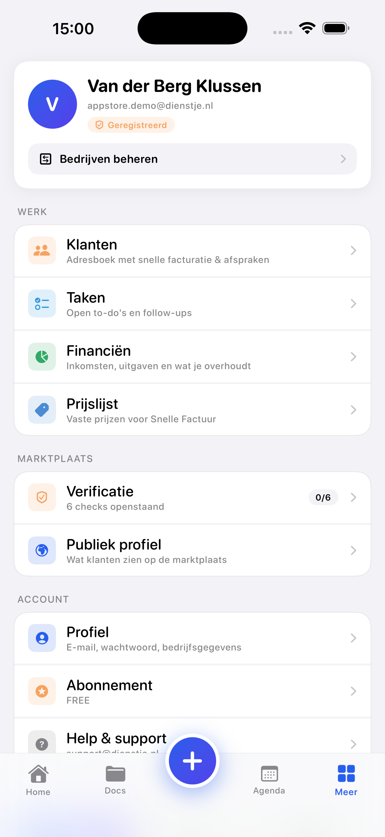 Dienstje screenshot 3
