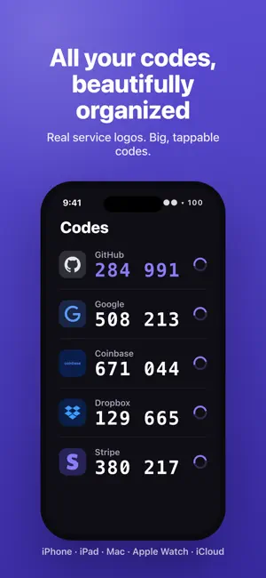 HotKey OTP: 2FA Authenticator screenshot 1