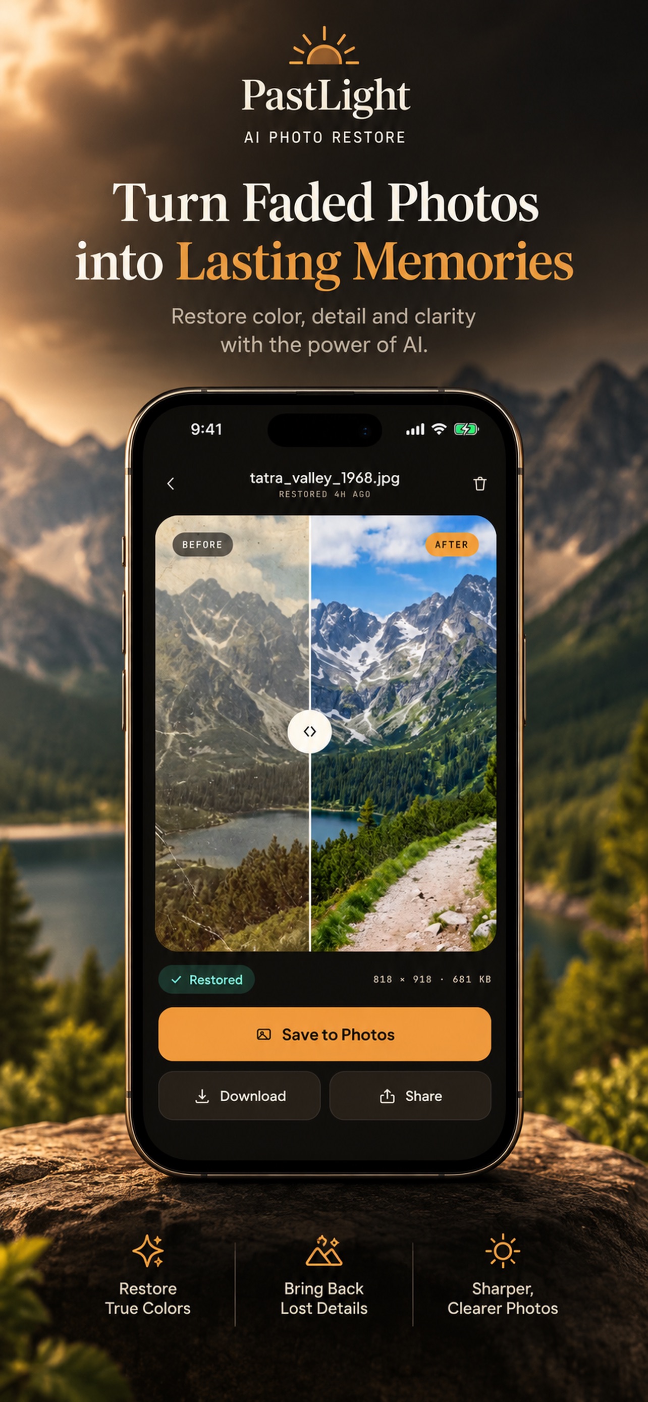 Screenshot 5 of PastLight — AI Photo Restore