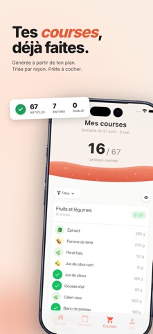 SmartMeal : Plan Repas Minceur screenshot