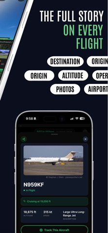 Tailvision by ADS-B Exchange iPhone screenshot 3