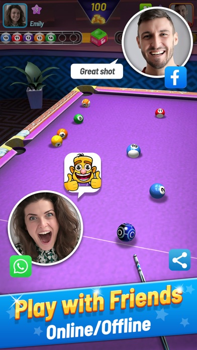 8 Ball Shoot It All - 3D Pool Screenshot