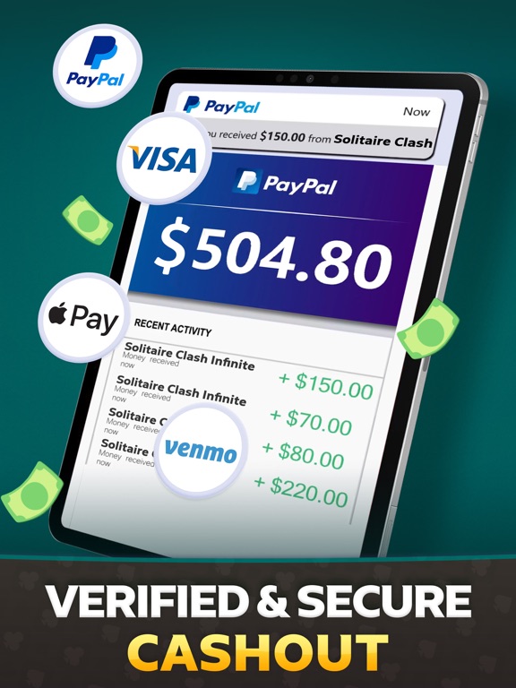 Solitaire Infinite: Win Cash iPad screenshot 3 - Games app