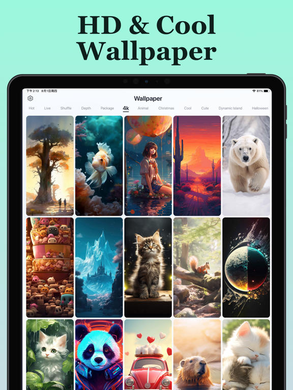 ThemeParty: Widget & Wallpaper iPad screenshot 1 - Utilities app