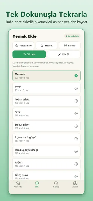KaloriM: Kalori Sayacı, Diyet screenshot 4