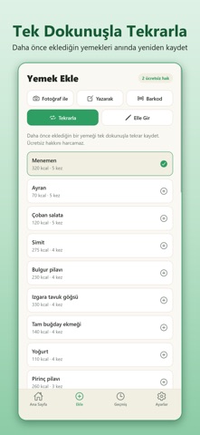 KaloriM: Kalori Sayacı, Diyet screenshot 4