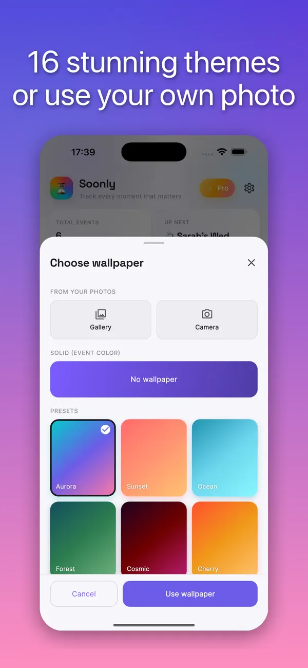 Screenshot #2 pour Soonly — Countdown to Big Days