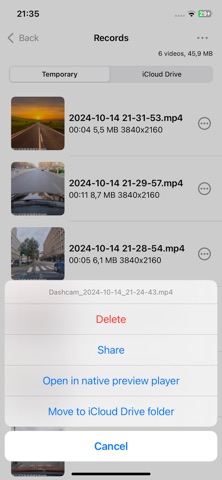 Droid Dashcam - Video Recorder screenshot