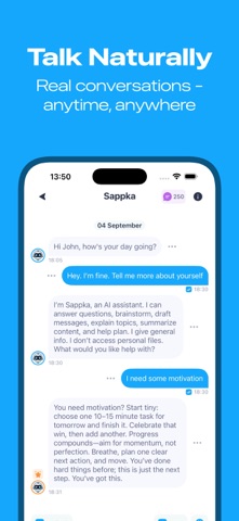 Sappka: Your Best AI Friend iPhone screenshot