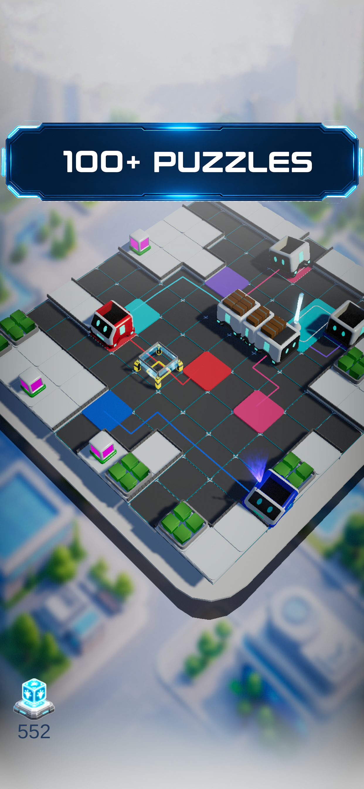 Robo routes: Logic Puzzle