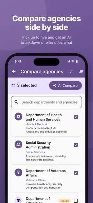 Gov't Departments and Agencies screenshot 4