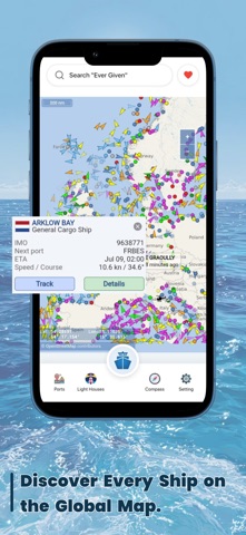Marine Radar: Ship Tracking iPhone screenshot