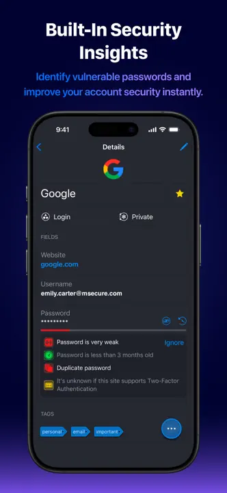 Password Manager - mSecure: Screenshot 5 von 8