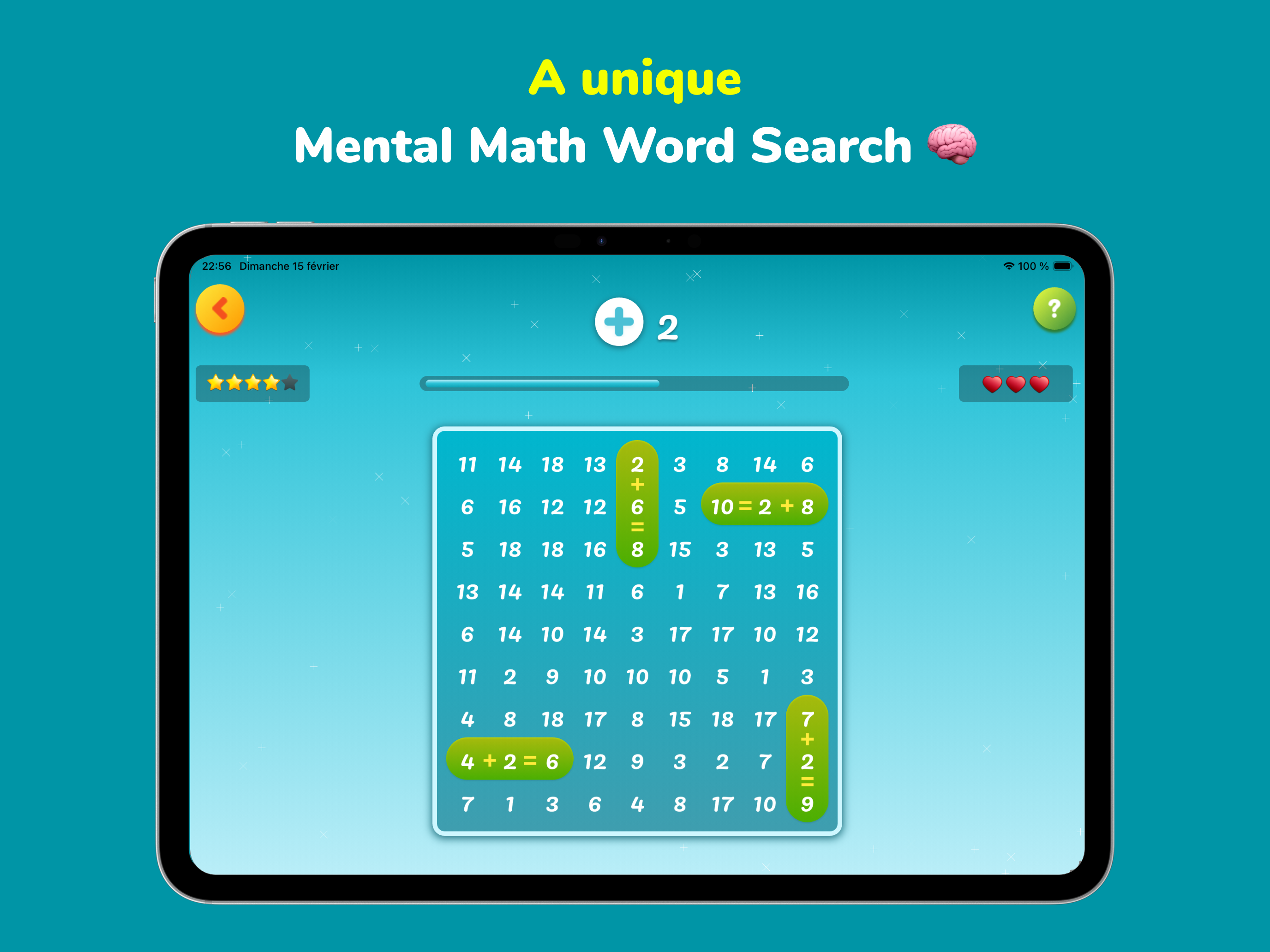 Calcache, Math facts puzzles