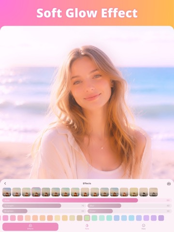 Soft Focus Glow Photo Editor iPad screenshot