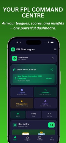 FPL SideLeagues screenshot