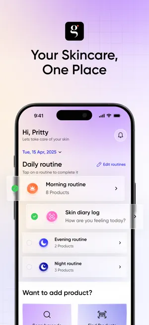 Glowpeer – Skincare Tracker screenshot 4
