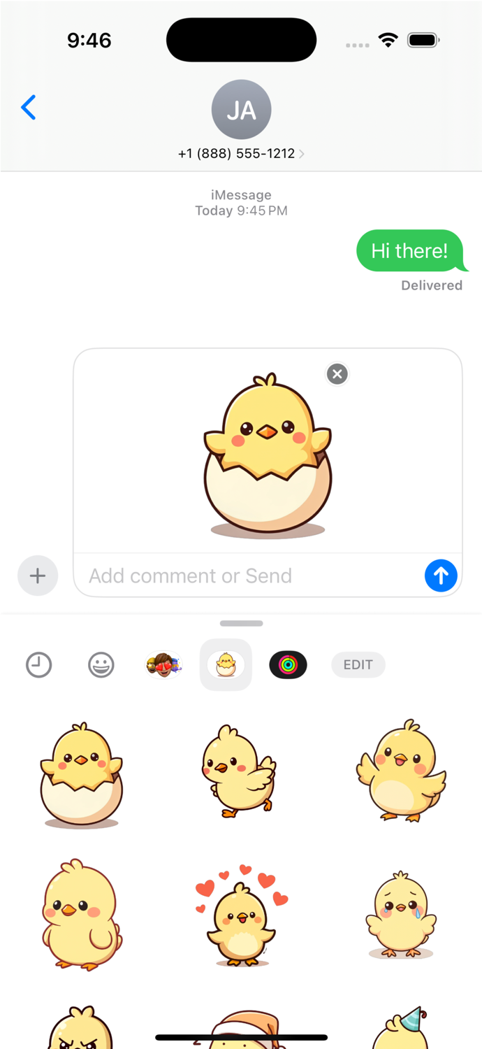 Chicks stickers