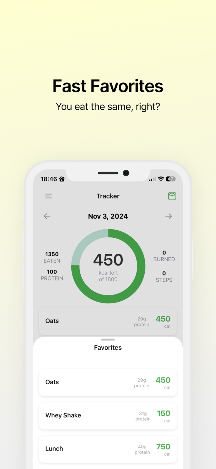 Quick Track - Calorie Counter iphone screenshot 4
