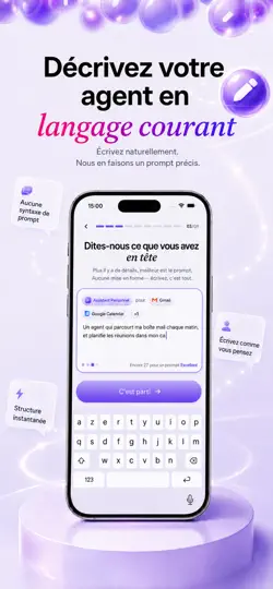 Capture d'écran de AI Agent Builder Architect sur iPhone 3