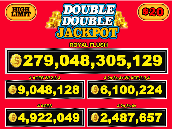 Jackpot Video Poker Casino iPad screenshot