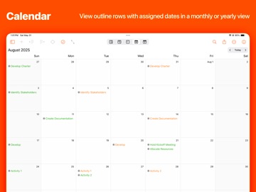 SheetPlanner iPad screenshot