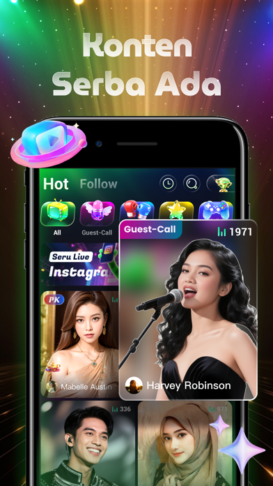 Seru Live-Go Live Streaming iPhone screenshot 2 - Social Networking app