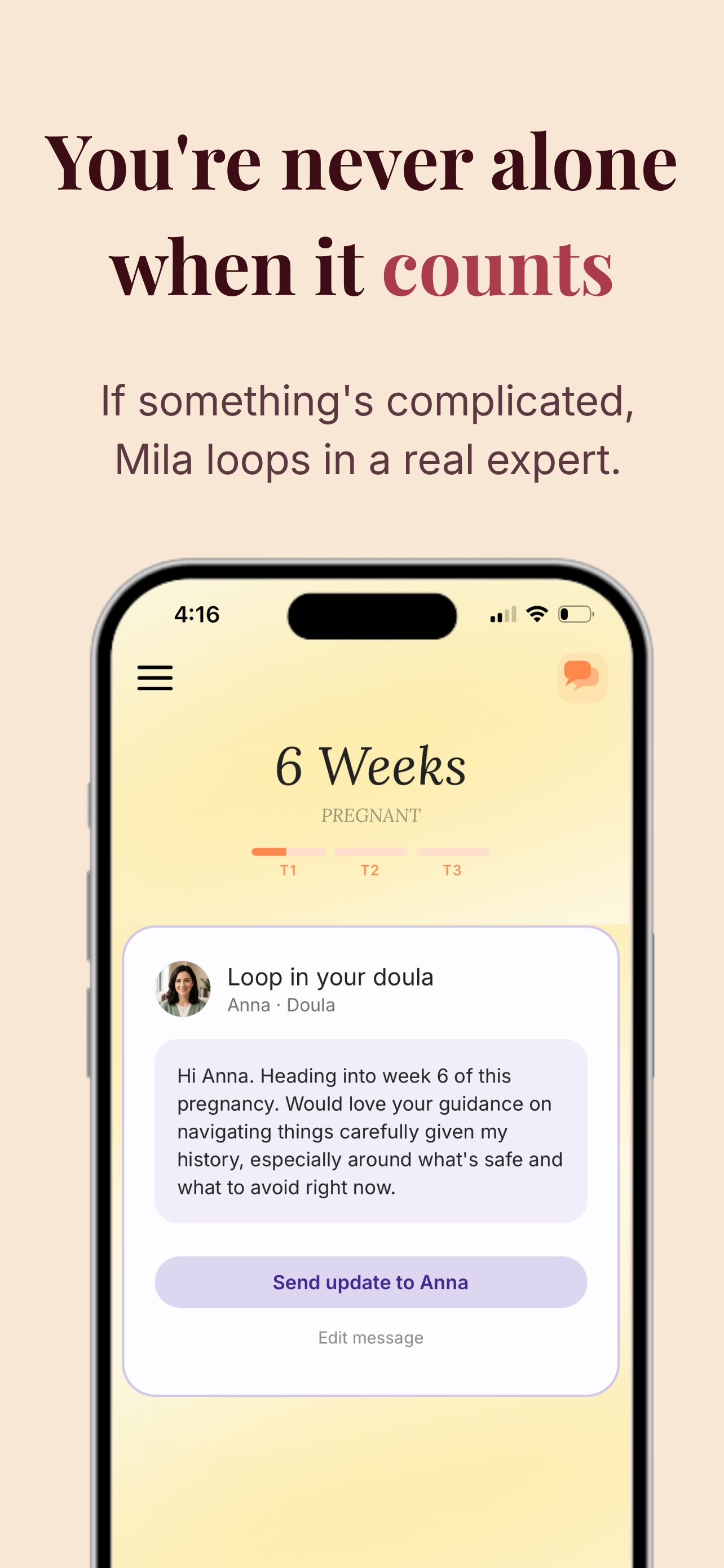 Mila: Your Pregnancy Companion screenshot 3