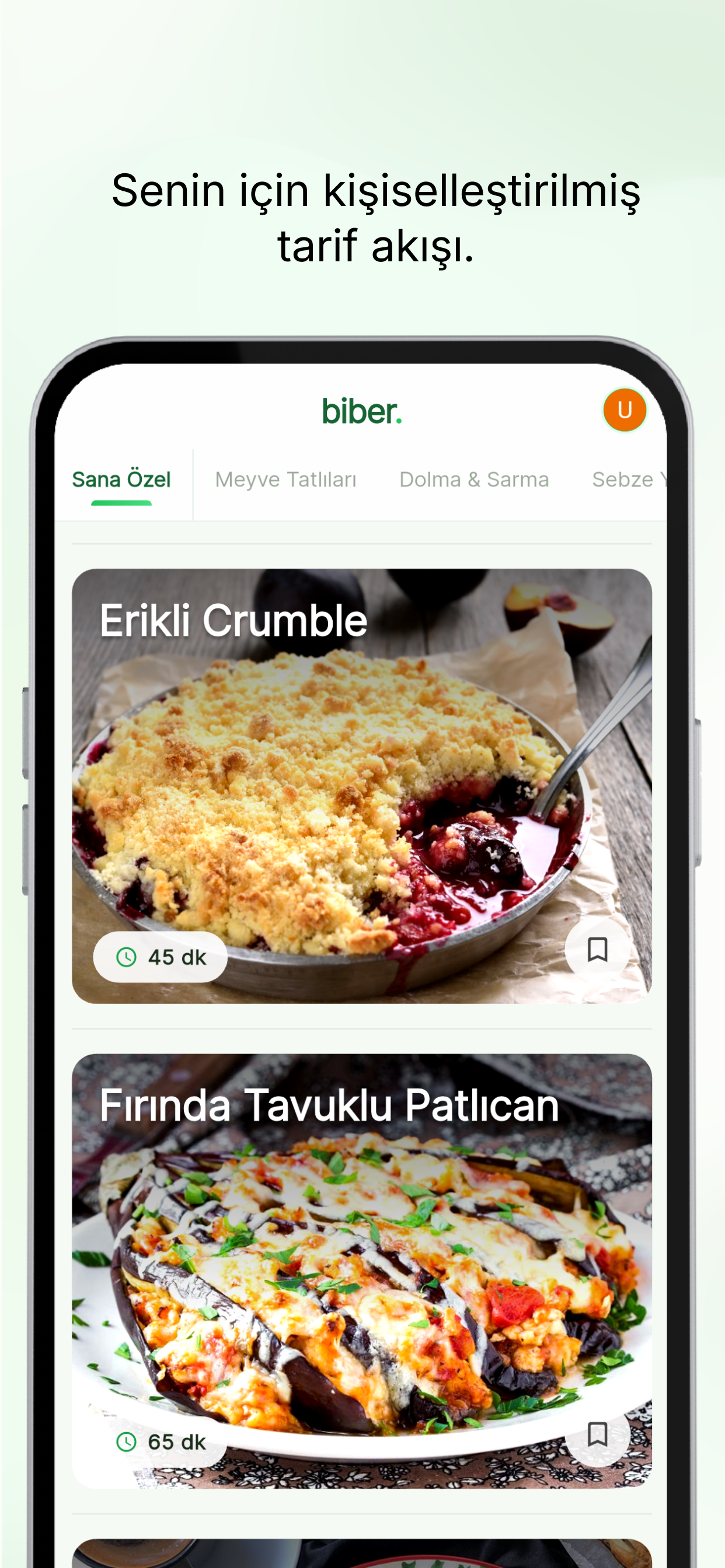 Biber: Akıllı Yemek Tarifleri screenshot 4