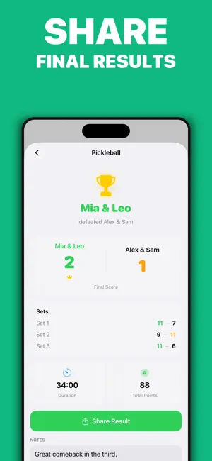 Pickleball Padel Scoreboard screenshot 4