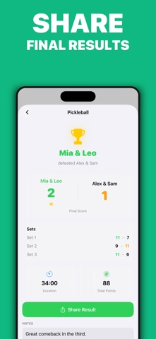 Pickleball Padel Scoreboard Screenshot 4 of 7
