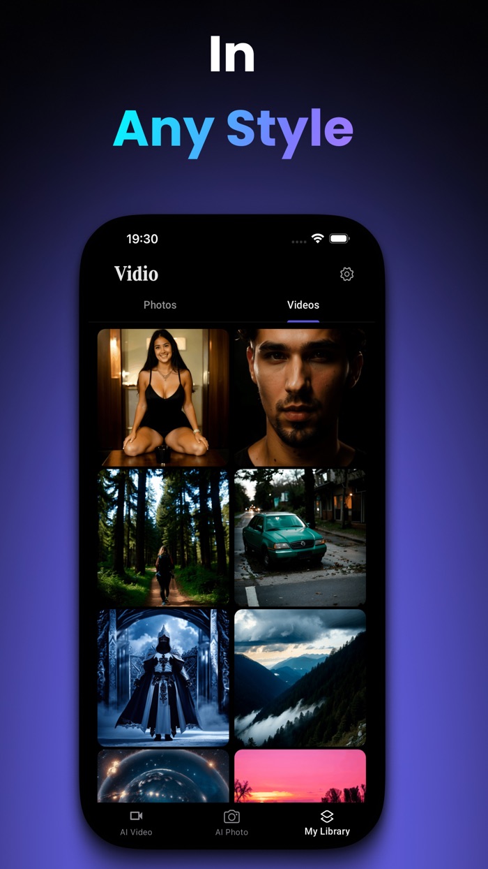 Vidio - AI Photo  Video Maker
