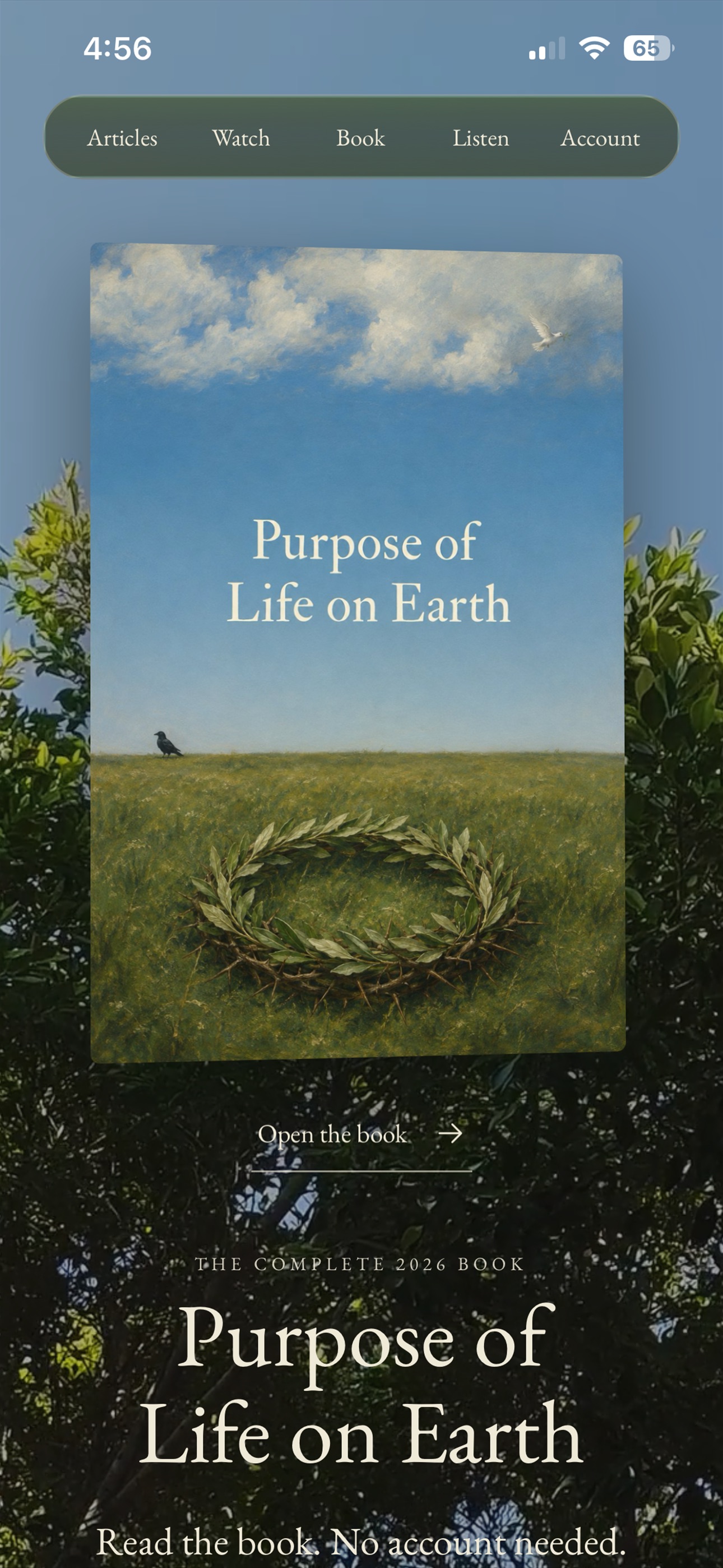 Screenshot 1 of Purpose of Life on Earth