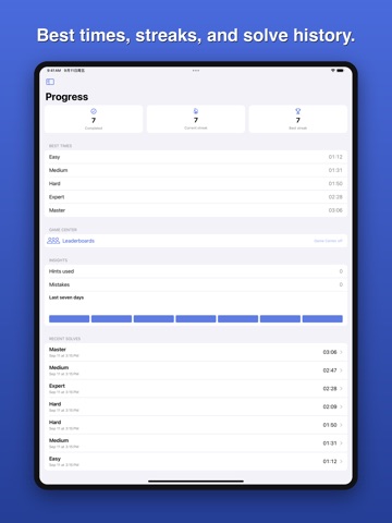 Sudoku Proof: Daily Logic iPad screenshot
