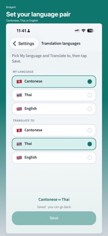 BridgeAI-Chat Across Languages iPhone screenshot