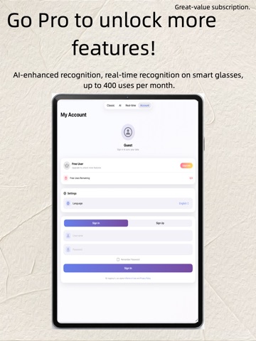 ReadAid iPad screenshot