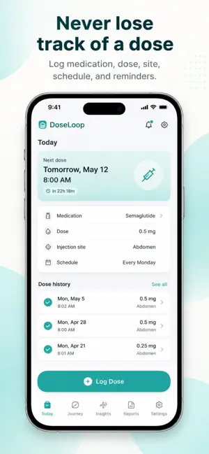 DoseLoop: GLP-1 Tracker screenshot 2