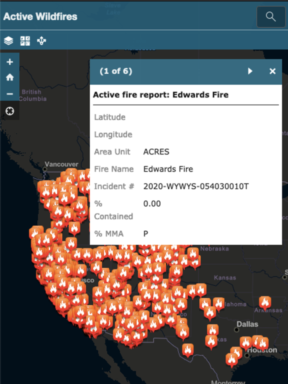 Screenshot #5 pour Active Wildfire Tracker Map