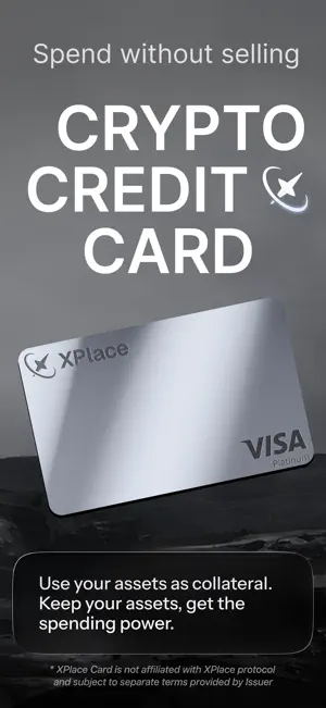XPlace: Crypto Credit Card screenshot 1